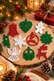 TriOra Design – New Year's Magic 10-Piece Decorative Christmas Tree Ornament Set