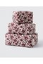 Terrazzo-Patterned Quilted Cosmetic Bag Set (Small, Medium, Large) - 3
