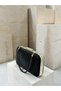 Women's Evening Clutch with Silver Frame, Black Stripes, and Laser-Cut Patterned Design—Perfect for Weddings, Engagements, and Graduations - 6