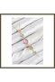 Rose Gold-Colored Zircon Stone Y-Shaped Necklace with Rice Chain BX