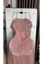 فستان سهرة فاخر باللون الوردي الباستيل - 3