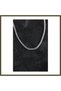 316L Stainless Steel Silver-Colored Foxtail-Style Chain Men's Necklace BX