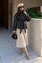 High Collar Buttoned Cashmere Jacket - 3