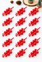 Artificial Fan-Shaped Kokina New Year's Ornament, 6 cm (9-candle), Cherry Branch New Year's Christmas Tree Decoration
