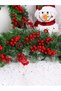 Artificial Fan-Shaped Kokina New Year's Ornament, 6 cm (9-candle), Cherry Branch New Year's Christmas Tree Decoration - 4