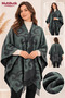 Petrol Green Women's Poncho