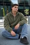 Men’s Mock Neck Zip-Up Casual Khaki Fleece-Lined Jacket - 3