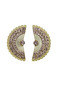 حلق بشكل مروحي مطلي ذهب - 2
