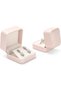 Pink PU Leather Small Earring Gift Box - 2