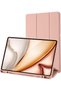 Palkitsee Case Cover Compatible with Samsung Galaxy Tab S6 Lite 10.4 Inch 2022/2020 SM-P610N/P615N with Pen Holder-Ultra Slim with Lightweight PU Leather Stand Cover Case (Rose Gold)