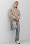 Men's Modern Beige Fleece-Lined Half-Zip - 4
