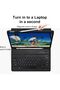 iPad Air 13-inch (M2, 2024)/iPad Pro 12.9"(6th/5th/4th/3rd Gen) Case with Keyboard, Detachable Wireless Bluetooth Keyboard Slim Folio Smart Cover with Pencil Holder- Black - 4