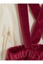 Girls' Velvet Dungarees Set - 7