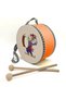 Ramadan Drummer-Printed Leather Children's Drum (Ages 1–5) - Orange