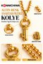 Gold Color Necklace with Stone Embellished Key Figure – Elegant Necklace with Shiny Stone Detail 315L Steel