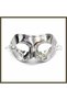 Metallic Shiny Party Mask, Silver, 16x7 cm BX