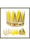 Gold-Colored Soft EVA King's Royal Crown, Suitable for Adults and Children, 55 cm BX