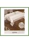 Sunny Cream-Gold 160x260 cm Shiny Linen Tablecloth—Elegant Dining Table Decor HB006