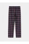 Esvab • Modern & Distinctive Standard Fit Checkered Embroidered Men's Pajama Bottoms - 3