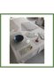 Orion Gardenia Linen Tableware Set, 160x260 Table Set, 26-Piece Set with Table Runner, Model HB006