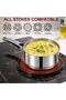 Mega Stainless Steel Sauce Pan, (3 Ltr) with Glass Lid – Ergonomic Cool Handle, Sandwich Bottom, Sleek Modern Appearance, Ideal for Sauces, Soups & More (20cm) - 6