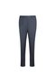 Navy Blue Comfort Fit Mono-Collar Patterned Suit - 3