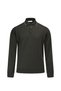 Khaki Regular-Fit polo collar wool sweater