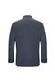 Navy Blue Comfort Fit Mono-Collar Patterned Suit - 4