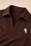 Long-Sleeve Blouse with Embroidered Details, Glittery Embroidery, and Ruched Details - 5