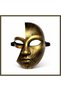 Antique-Effect Gold Half-Face Plastic Party Mask BX