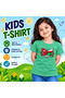 Oman Kids Girls T-Shirt | Round Neck Short Sleeve | Casual Everyday Wear - 4