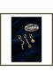 3-Piece Set: Crescent Moon, Star, and Sun Design, Gold-Colored Women's Earrings BX