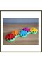 3D-Printed Chain Gear Set - Colorful 5-Piece Gear Set, Mechanical Science and Wrist BX