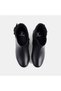 Women's Black DesaComfort Leather Boots with Metal Buckle Detail - 6