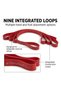 CLX 9 Resistance Band with Consecutive Loops, 5 Foot Latex-Free Exercise Band for Strength Training, Grip Exercises, Fitness and Rehabilitation, Six Resistance Levels - 3