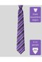 Classic Lilac Tie with Gray Stripes – 8 cm wide - 4