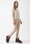 SANDY Brown Suede Genuine Leather Fur-Trimmed Tasseled Women's Boots - 3