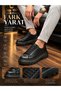 BayTuluk BT-X24 Black Vegan Leather Black High-Sole Men's Casual Sneakers - 2