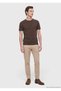 Plum Solid 100% Cotton T-Shirt - 4