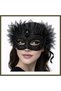 Venetian Mask with Black Stones—Luxury Tulle Party Mask BX