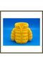 3D-Printed Puffer Coat Pencil Holder - Desktop Organizer - Yellow BX