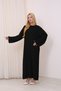 Crew Neck, Long-Sleeved, Loose Fit, Oversized, Knitted, Textured, Ankle-Length, Long Knit Dress - 3