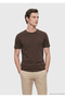 Plum Solid 100% Cotton T-Shirt - 3