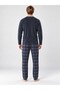 Men's 6410-11 Microsoft Winter Pajama Set with Pockets - 3