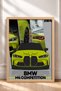 Lemon Yellow Modern Modal German Sports Car Framed Art Print / Car Poster for Garage or Office Wall Decor OTO039 - 3