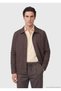 Plum Düz Casual Fit Long Woven Cotton Blend Overshirt - 3