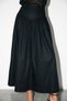 Midi Length Skirt with Black Corset Details - 2