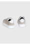Beige Suede Sneakers - 5