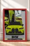 Lemon Yellow Modern Modal German Sports Car Framed Art Print / Car Poster for Garage or Office Wall Decor OTO039 - 3