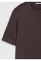 Plum Solid 100% Cotton T-Shirt - 8